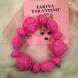 Tarina Tarantino pink rose bracelet new